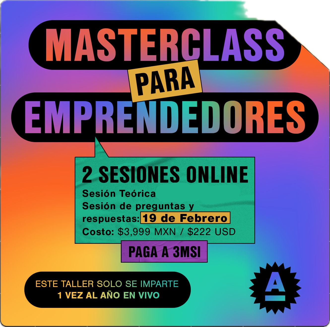 MASTER CLASS PARA EMPRENDEDORES 2026